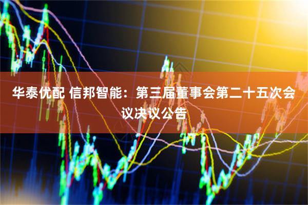 华泰优配 信邦智能：第三届董事会第二十五次会议决议公告
