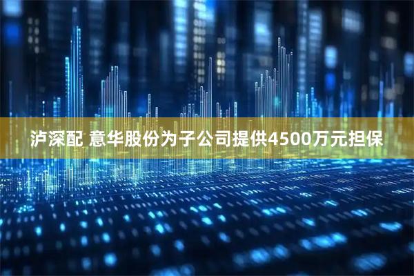 泸深配 意华股份为子公司提供4500万元担保